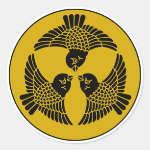 Sticker Rond Crête de l'Épervier japonais