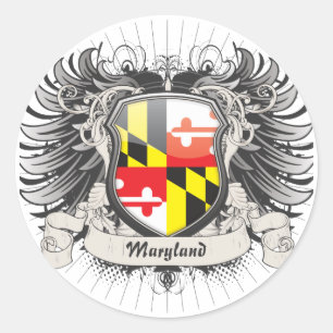 Sticker Rond Crête du Maryland