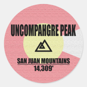 Sticker Rond Crête d'Uncompahgre