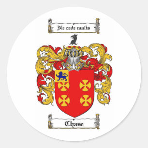 STICKER ROND CRÊTE FAMILIALE DE CHASE - TÊTE D'ARMES DE CHASE