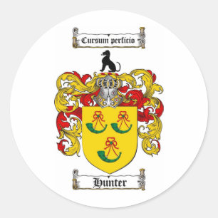 STICKER ROND CRÊTE FAMILIALE DE CHASSE - MANTEAU DE CHASSE