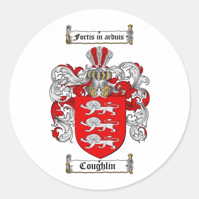STICKER ROND CRÊTE FAMILIALE DE COUGHLIN - COUGHLIN (Devant)