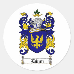 STICKER ROND CRÊTE FAMILIALE DUNN - MANTEAU D'ARMES DUNN