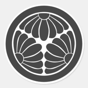 Sticker Rond [Crêtes de famille] Fleurs