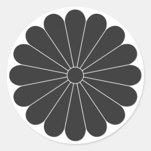 Sticker Rond [Crêtes de famille] Fleurs