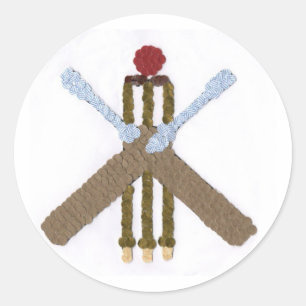Sticker rond cricket/Étiquette