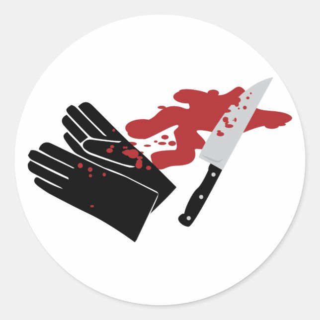 Sticker Rond Criminalité réelle (Devant)