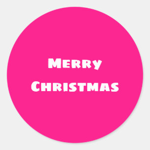 Sticker Rond Crimson Festive Joyeux Noël