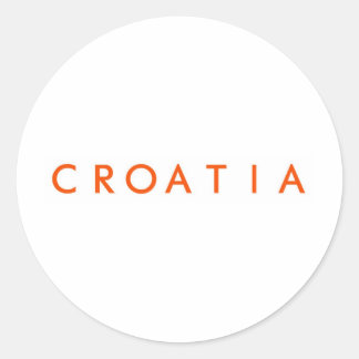 Sticker Rond Croatie