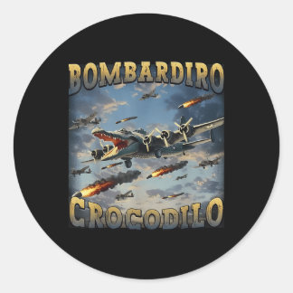 Sticker Rond Crocodile de Bombardino