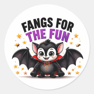 Sticker Rond Crocs Pour Le Plaisir Mignon Bébé Vampire Hallowee