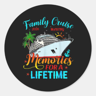 Sticker Rond Croisière en famille 2026 Créer des souvenirs pour