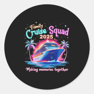 Sticker Rond Croisière Escadron 2025 - Croisière jumelée de vac