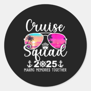 Sticker Rond Croisière Escadron de croisière 2025 Croisière Eté