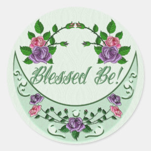 Sticker Rond Croissant droit de la déesse verte