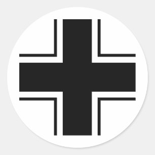 Sticker Rond Croix balkanique noire de Luftwaffe