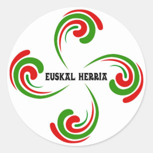Sticker Rond Croix Basque