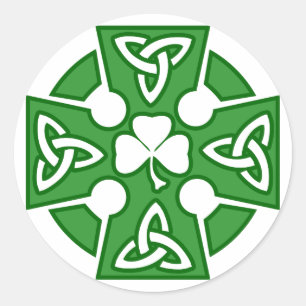 Sticker Rond Croix celte de St Patrick