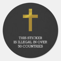 Croix chrétienne - Illégale dans plus de 50 pays