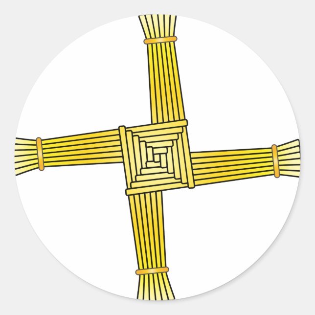 Sticker Rond Croix de Brigid (Devant)