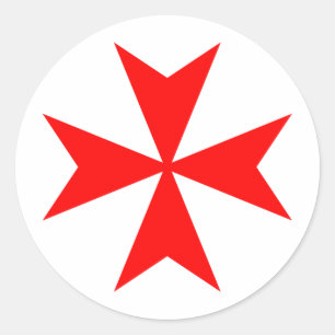 Sticker Rond Croix de Malte