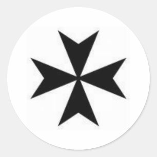 Sticker Rond Croix maltaise originale