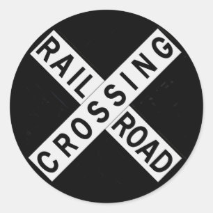 Sticker Rond Crossbuck