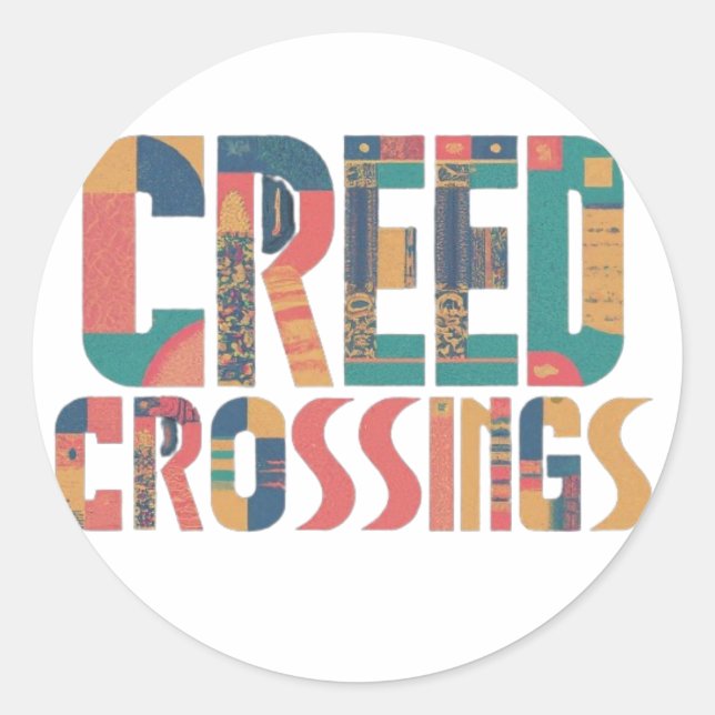 Sticker Rond Crossings Creed (Devant)