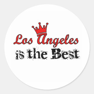 Sticker Rond Crown Los Angeles