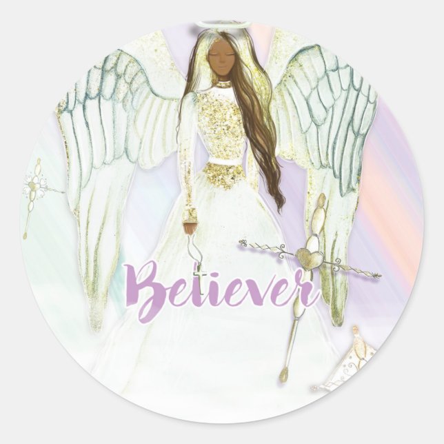 Sticker Rond Croyant (Devant)