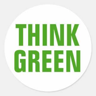 Sticker Rond Croyez la conscience écologique, bonne propositio