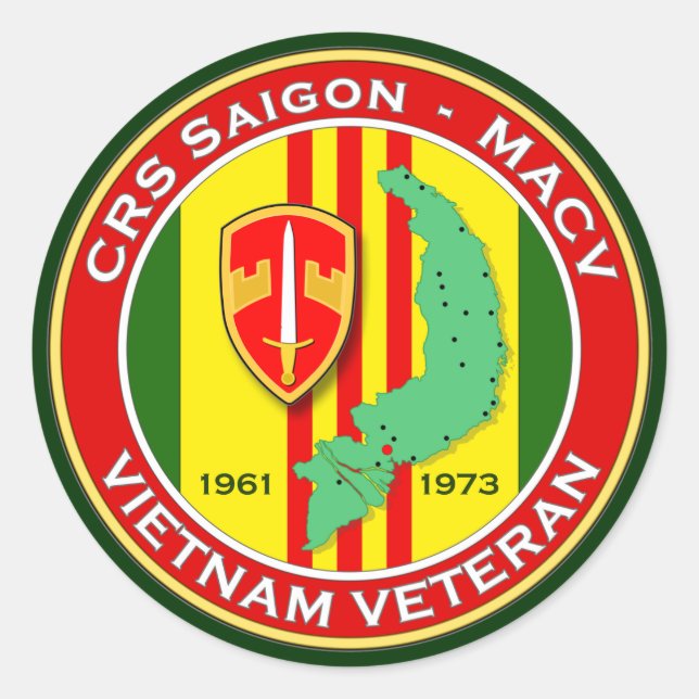 Sticker Rond CRS Saigon 2 - ASA Vietnam (Devant)