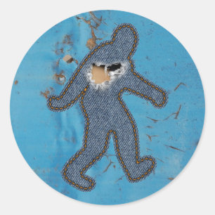 Sticker Rond Cru allé de Squatchin