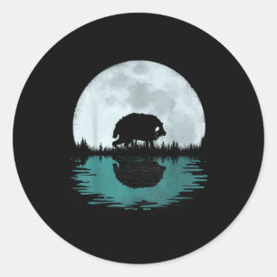 Sticker Rond Cryptide drôle Squonk pour hommes femmes et enfant