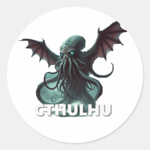 Sticker Rond Cthulhu