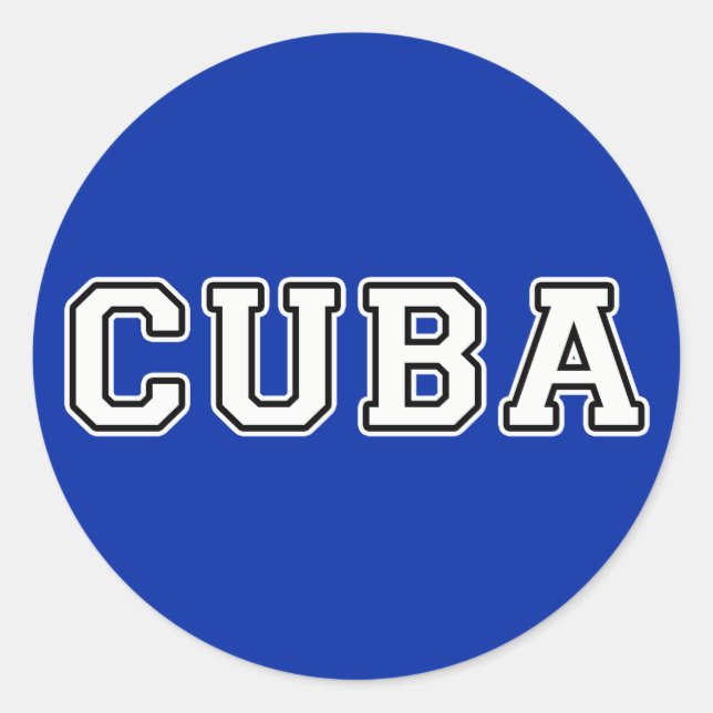 Sticker Rond Cuba (Devant)