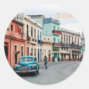 Sticker Rond Cuba