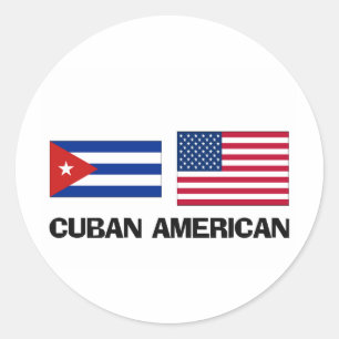 Sticker Rond Cubain Américain