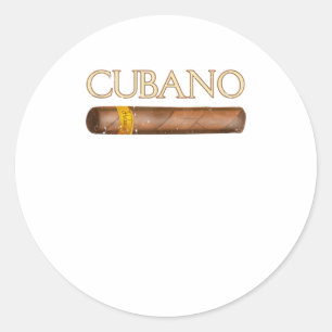 Sticker Rond Cubano Cubain Cigar Tee Cadeau pour hommes cig