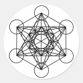 Sticker Rond Cube Metatron