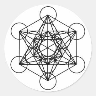 Sticker Rond Cube Metatron