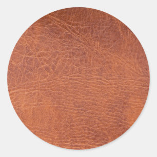 Sticker Rond Cuir Brown