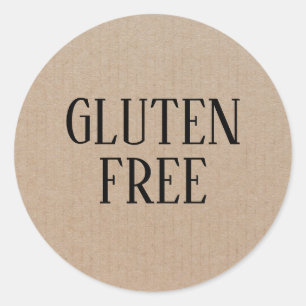 Sticker Rond Cuisine sans gluten et allergènes