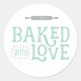 Sticker Rond Cuit Avec Amour