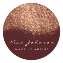 Cuivre Bourgogne Rose Parties scintillant maquilla