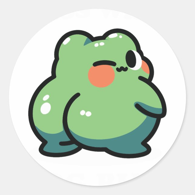 Sticker Rond cul de grenouille (Devant)