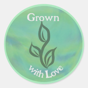 Sticker Rond Cultivé avec amour I