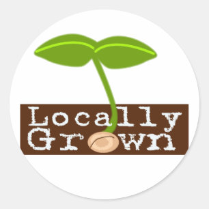 Sticker Rond Cultivé sur place
