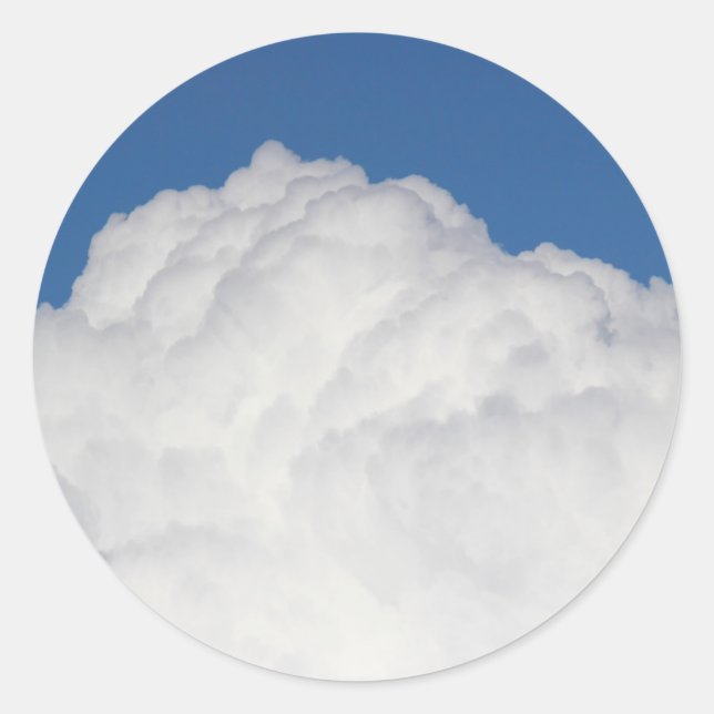 Sticker Rond Cumulus Cloud (Devant)