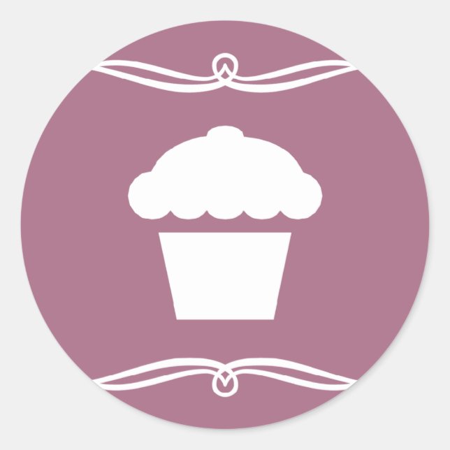 Sticker Rond cupcake (Devant)